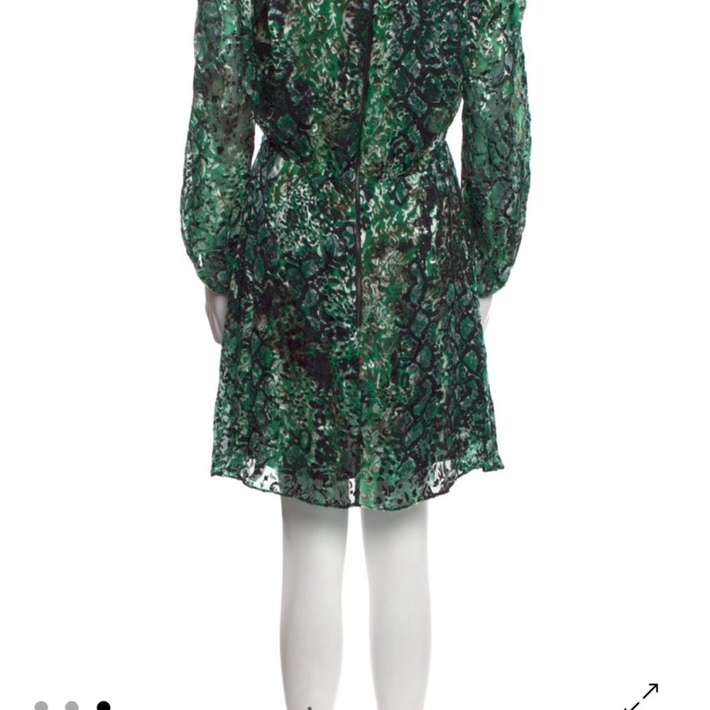 Alice + Olivia Vibrant Green Python, Long Sleeve … - image 3